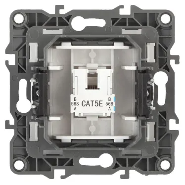 Розетка информационная RJ45, Эра12, бронза, 12-3107-13