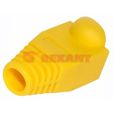 Колпачок изолирующий для разъемов RJ-45. желтый,