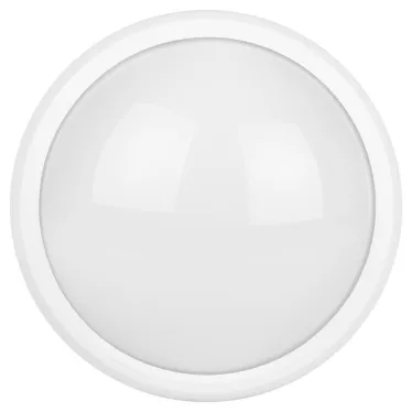 Светильник светодиодный SPB-1-12-MWS (W) IP54 12Вт 4000К 960лм круг 180х80 БЕЛ с датч. движ. (20/300)