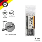 Сверло по металлу 9.0х125х81 мм HSS (упак - 5 шт.) DIN 338