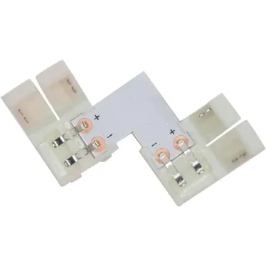 Комплект L коннекторов с соединителем для светодиодной ленты RGB (5050/10мм)