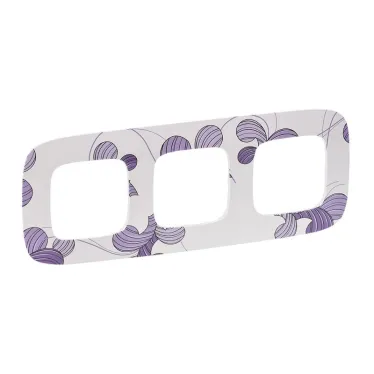 Valena ALLURE Рамка 3 поста флора универсальная