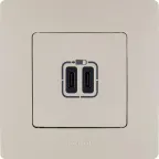 ETIKA Рамка 1 пост слоновая кость