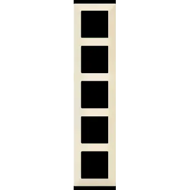 Valena LIFE Рамка 5 постов слоновая кость универсальная