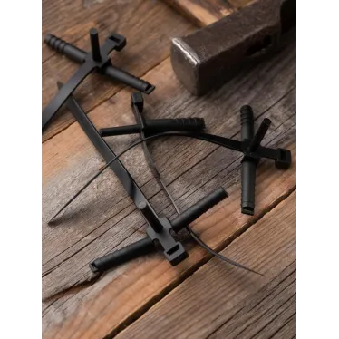 Хомут дюбельный 7х150 черный (50шт) PROxima