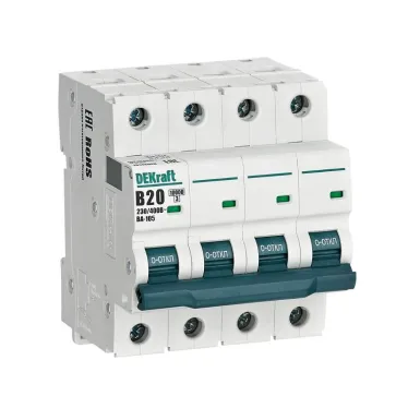Выключатель автоматический 4P кривая B 20A 10кА ВА-105