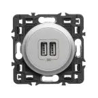 Celiane Панель лицевая розетки USB титан