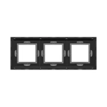 Рамка из металла, ''Avanti'', светло-серебристая, 6 модулей