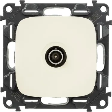 Розетка Valena ALLURE ТВ оконечная 10дБ 0-862 МГц лицевая панель слоновая кость