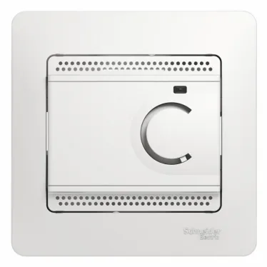 GLOSSA Термостат электронный теплого пола с датчиком в сборе 10A белый