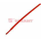 Термоусаживаемая трубка 1,0 0,5 мм, красная, упаковка 50 шт. по 1 м, REXANT