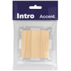 Кнопка Intro Accent 6-109-11 10А-250В, IP20, СУ, Accent, сосна