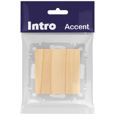 Кнопка Intro Accent 6-109-11 10А-250В, IP20, СУ, Accent, сосна