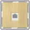 W59 Розетка компьютерная скрытая в рамку сосна