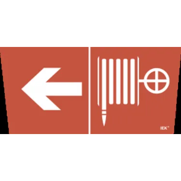 Этикетка самоклеящаяся 310х280мм ''Пожарный кран/стрелка налево'' IEK
