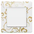 Valena LIFE Рамка 1 пост Ампир белый универсальная