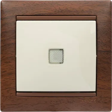 Рамка VALENA 1 пост тонированное дерево