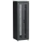 Шкаф напольный сетевой 19' LINEA N 38U 600х600мм передняя распашная перфорированная дверь задняя перфорированная черный