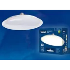 Лампа светодиодная LED-U220-40W/3000K/E27/FR PLU01WH Форма UFO матовая Теплый белый свет (3000K) Картон ТМ Uniel