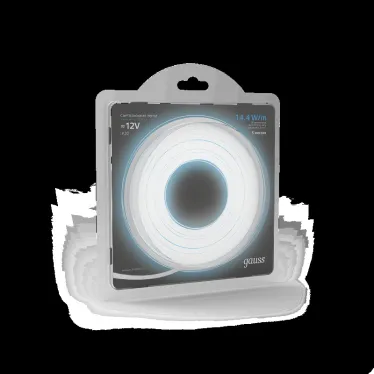 Лента светодиодная LED 5050/60-SMD 14.4 Вт/м 660 лм/м 6500К DC 12В IP20 10мм (блистер 5м) Black Gauss