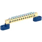 Шина N ноль на двух угловых изоляторах ШНИ-8х12-12-У2-С