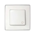Клавиша с пиктограммой звонок для 75150-, 75152-39, S82,82N белый