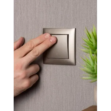 Валенсия лицевая панель выключателя проходного 1-кл. 10А кашемир