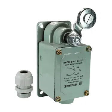 Выключатель концевой ВК-300-БР-11-67У2-21 с сальником ход вправо самовозврат