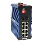 Коммутатор промышленный неуправляемый U-2GX/SFP-8GTP, 2 порта 1000Base-X SFP, 8 портов 10/100/1000Base-T(X) RJ45 c PoE, монтаж на динрейку TSX EKF