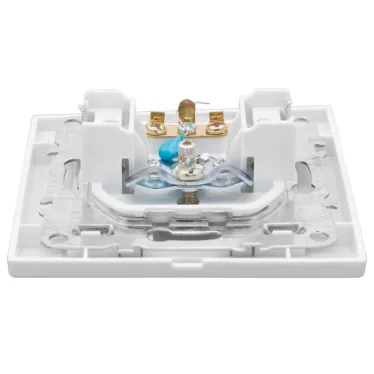 Розетка TV Минск 1-местная СП белая 75Ом 5-862МГц