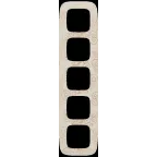 Valena ALLURE Рамка 5 постов Нарцисс золото универсальная