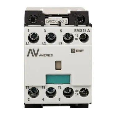 Контактор КМЭ 22А 1NO 400В АС AVERES