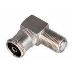 Переход гнездо F - гнездо TV угловой,