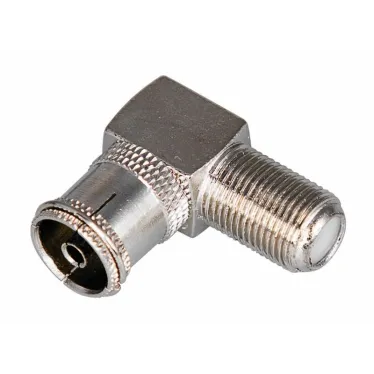 Переход гнездо F - гнездо TV угловой,