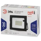 Прожектор светодиодный ДО-30W LPR-041-1-65K-030 30Вт 2100Лм 6500К датчик движения нерегулируемый 139x104x35