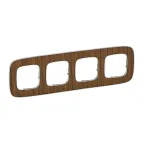 Valena ALLURE Рамка 4 поста орех универсальная