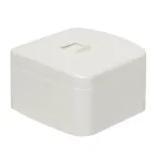 Розетка Минск Phone 1-местная ОП белая