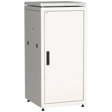Шкаф сетевой 19дюйм LINEA N 28U 600х600 мм металлическая передняя дверь серый