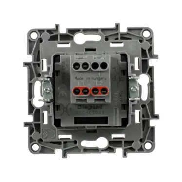 ETIKA Переключатель промежуточный винтовые клеммы 10 AX 250 В алюминий