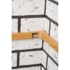 Угол внутренний (25х16) (4 шт) Plast под светлое дерево