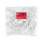 Дюбель-хомут для круглого кабеля (19-25мм) белый (50 шт) PROxima