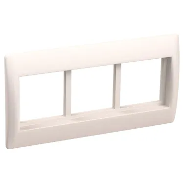 Рамка и суппорт для кабель-канала на 6 модулей 75мм Праймер