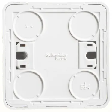 ЭТЮД Выключатель одноклавишный наружный с подсветкой белый сх.1