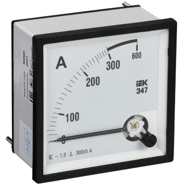 Амперметр Э47 300/5А 72х72 AC включение через трансформатор (класс точности 1.5)
