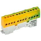 TEKFOR Шина PE земля изолированная на универсальном держателе 6х9-12-ЖЗ IEK