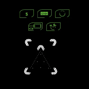 Фонарь светодиодный автомобильный 15 Вт 800 лм Зеленый IP33 Power Bank Li-ion 2400мАч GFL Gauss