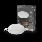 Светильник светодиодный ДВО 12 Вт 1200 лм 4000К AC 220В IP20 круг D120х27мм монт d106мм Пластик безрамочный Frameless Gauss