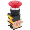 Кнопка D8-11M Грибок d-22мм 1з+1р красная