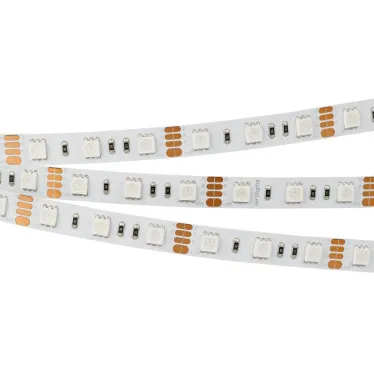 Лента RT-B60-10mm 12V RGB (14.4 W/m, IP20, 5060, 5m) (, Открытый)