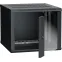 Шкаф настенный 19' LINEA W 9U 600x600мм стеклянная дверь RAL9005